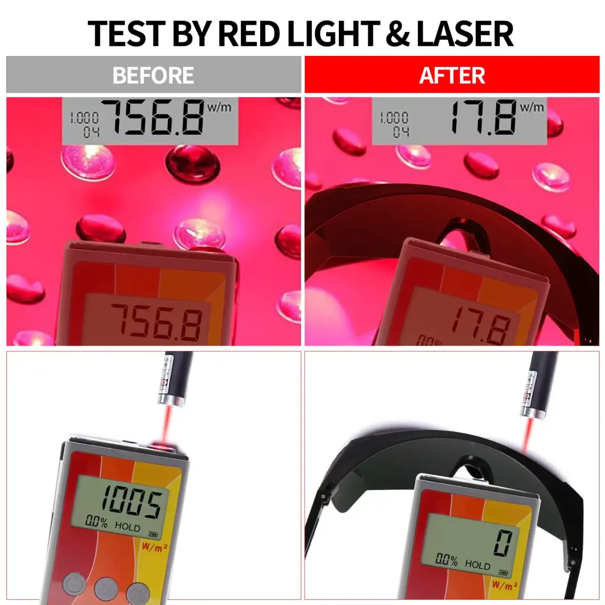 FreeMascot Green Laser Safety Glasses 200nm-2000nm | ANSI Z87.1 Approved for IPL & Laser Hair Removal - view 6