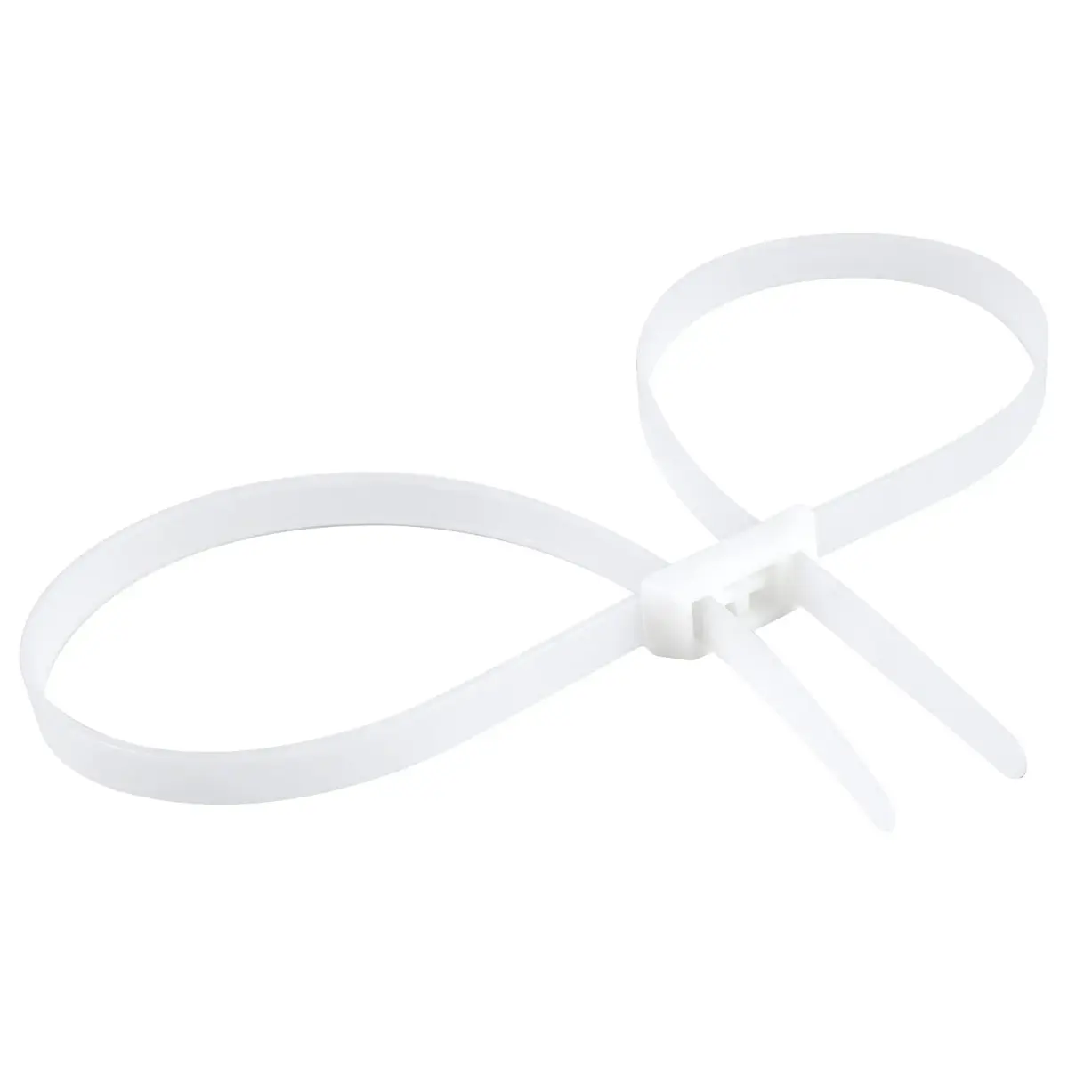 VAMRONE Heavy Duty Zip Tie Handcuffs Restraint 250 lbs Tensile Strength | Pack of 10 White - main product image