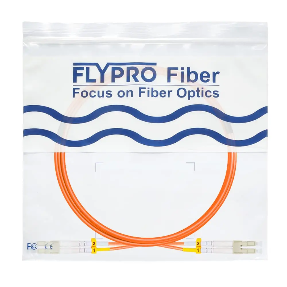 FLYPROFiber OM2 LC to LC Fiber Patch Cable 3M (10ft) | Multimode 1Gb, Orange, LSZH - view 8