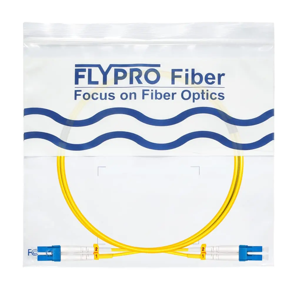 FLYPROFiber LC to LC Single Mode Fiber Patch Cable 1M | OS2 9/125μm, LSZH Jacket, High Speed, Indoor Use - view 8