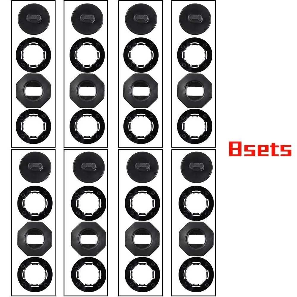 OTUAYAUTO Double Layer Mat Clips 8PCS Universal Fit | Securely Fastens Upper and Lower Floor Mats - view 5