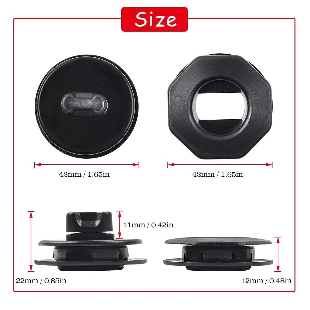 OTUAYAUTO Double Layer Mat Clips 8PCS Universal Fit | Securely Fastens Upper and Lower Floor Mats - view 3