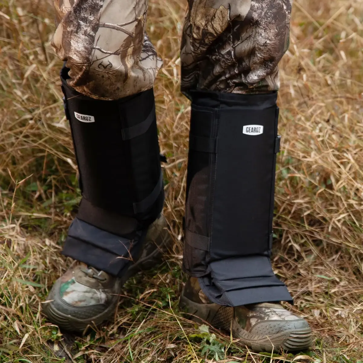 GearOZ Snake Gaiters Chaps Black | Durable Lower Legs Anti-Snake Bite Guards for Hiking & Hunting - view 8
