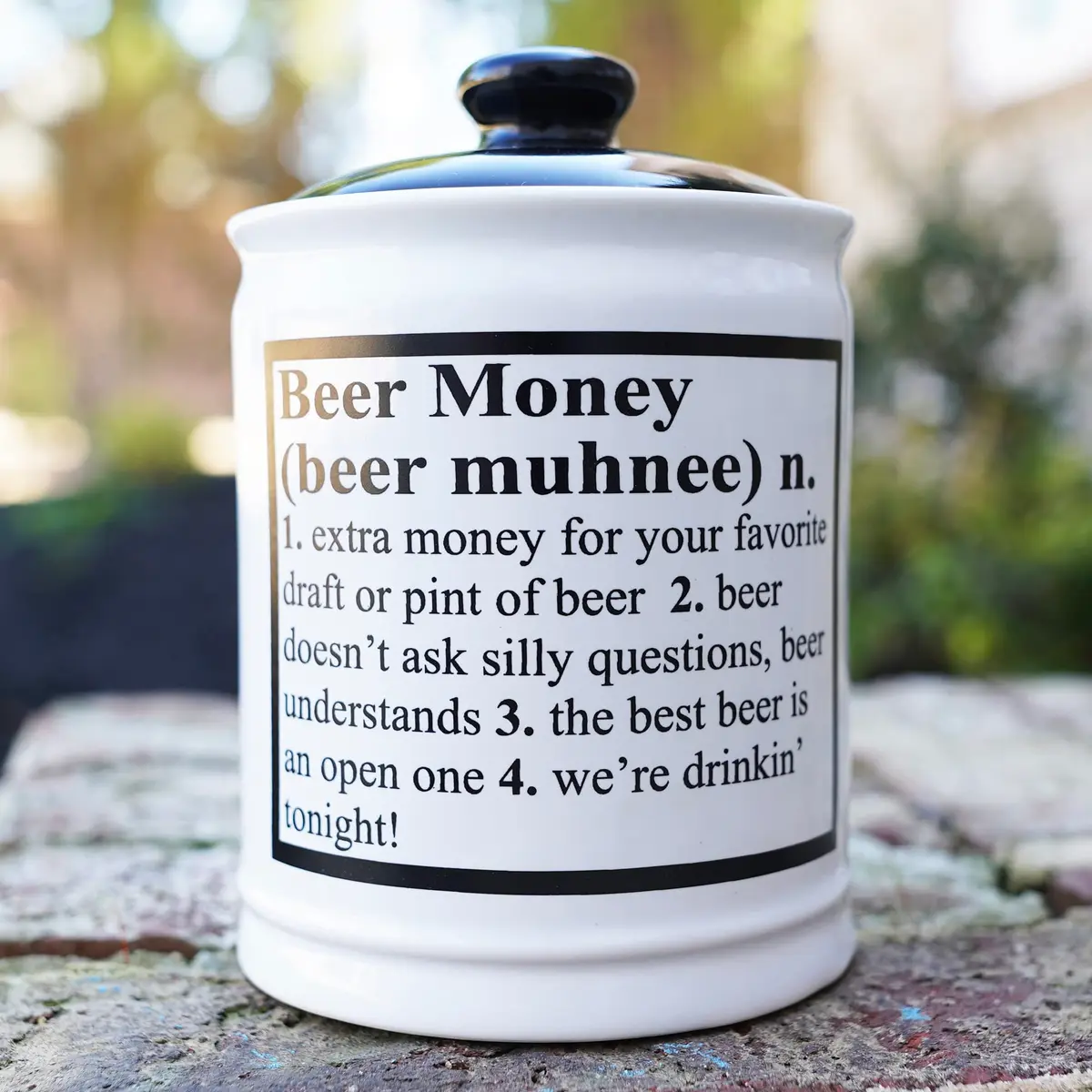 Cottage Creek Jars Beer Piggy Bank 6" Ceramic Beer Fund | Humorous Adult Money Bank & Decor - view 8