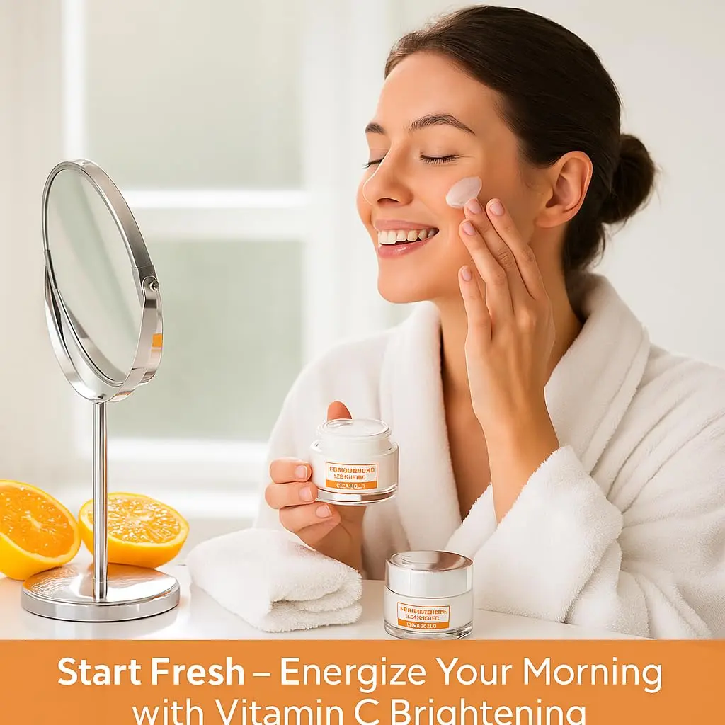 SpaScriptions Brightening Vitamin C Day & Night Cream Set - 2 Pack (1.7oz) | Collagen & Retinol for Radiant Skin - view 2