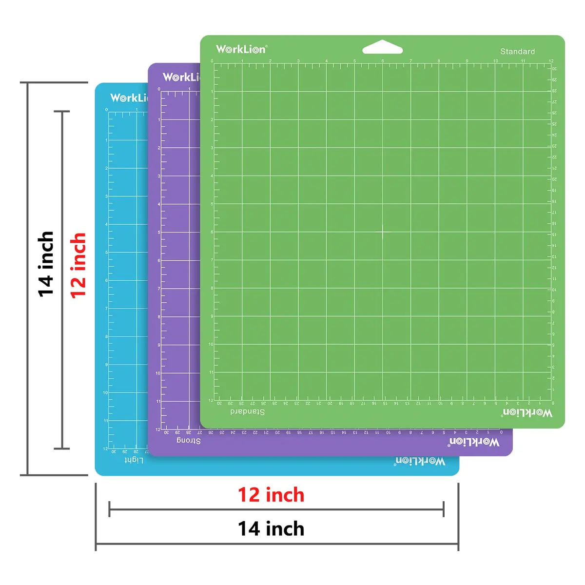WORKLION Cutting Mat 12x12 | Compatible with Maker & Explore Series, Vinyl Set (12"x12") - view 4