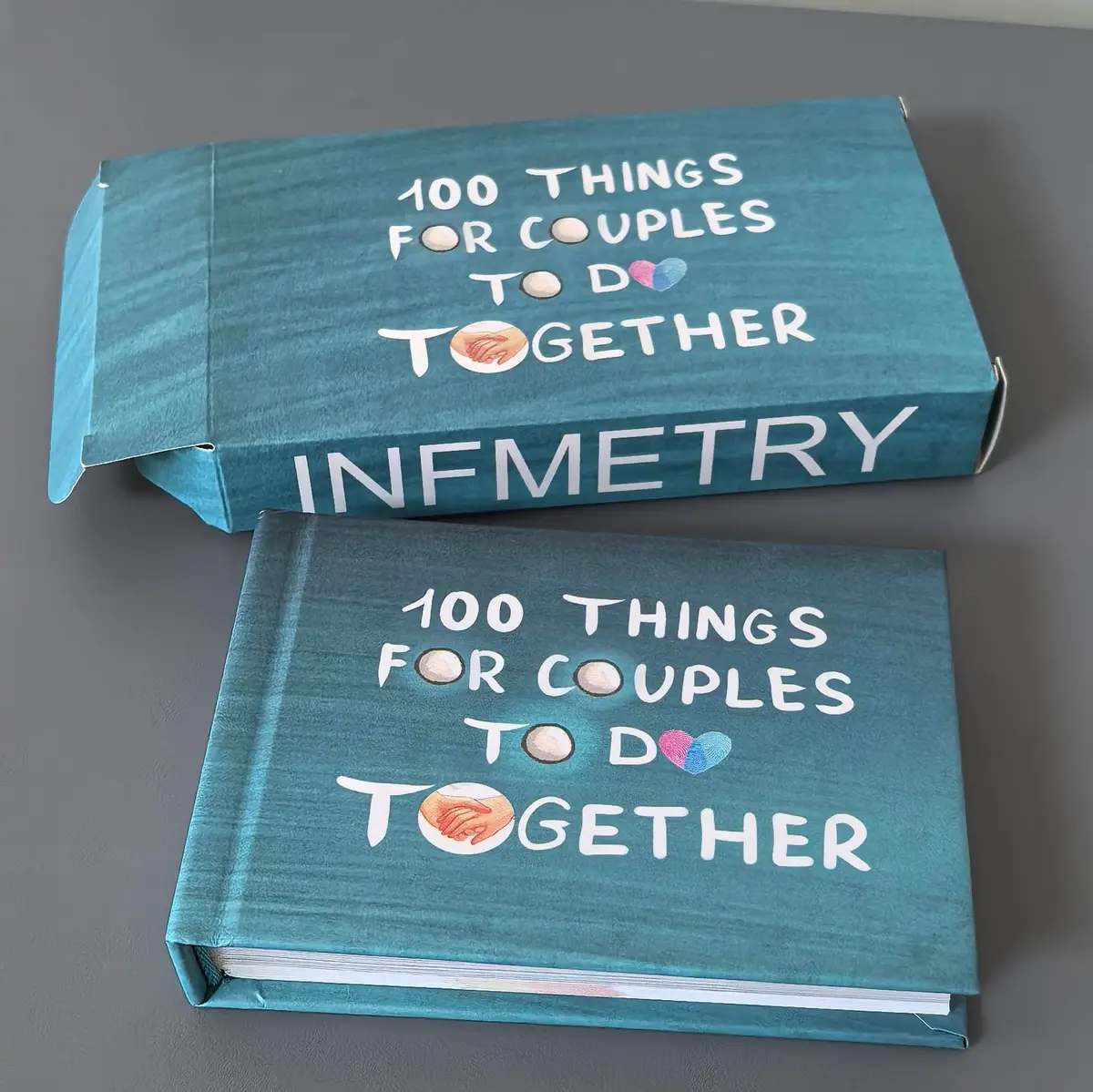 Infmetry 100 Things for Couples to Do Together | Romantic Bucket List Book for Date Night (70-120 chars) - view 6
