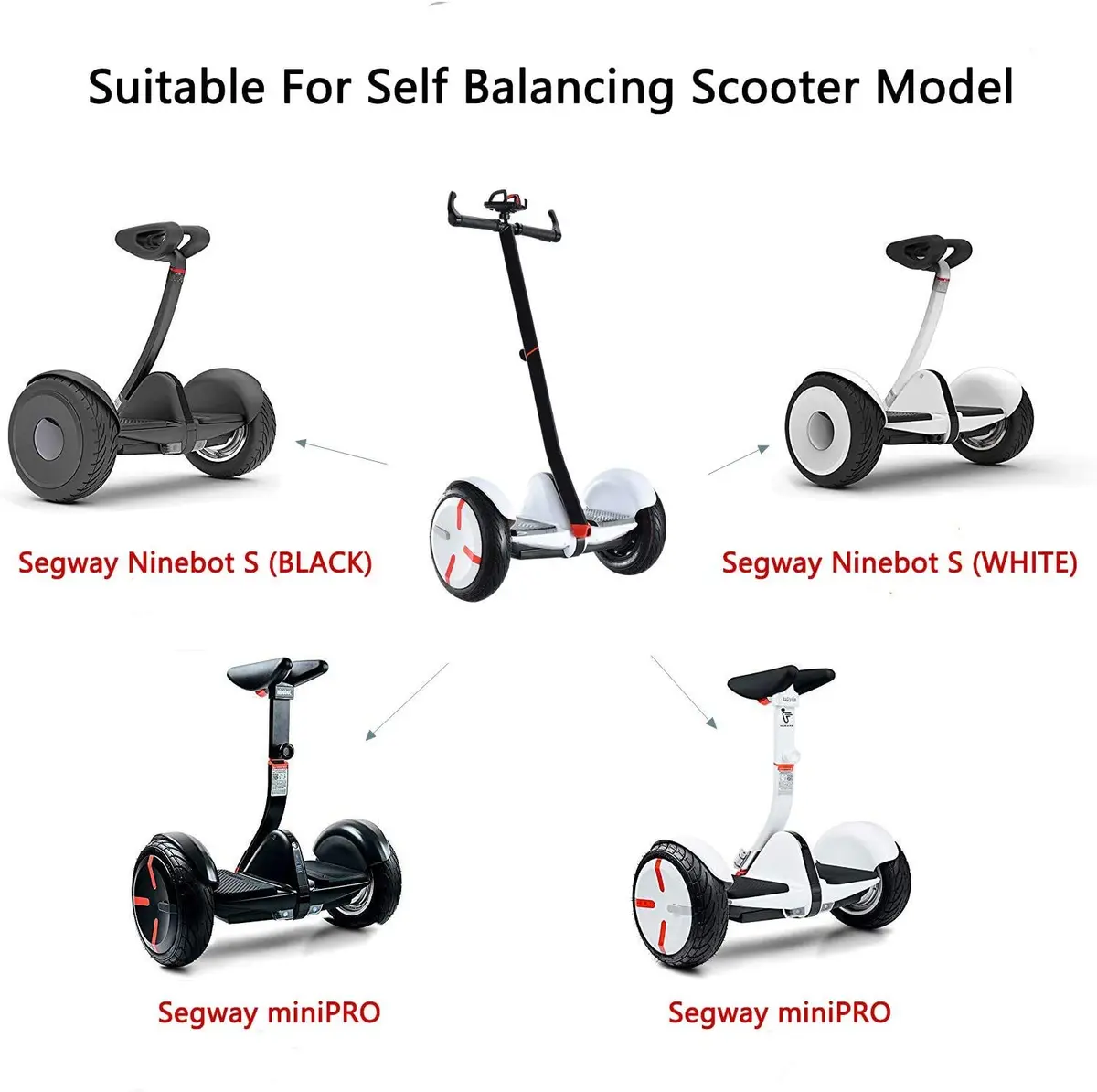 GLDYTIMES Handlebar for Segway miniPRO & miniLITE | Adjustable Aluminum Replacement (110-116cm) - view 6
