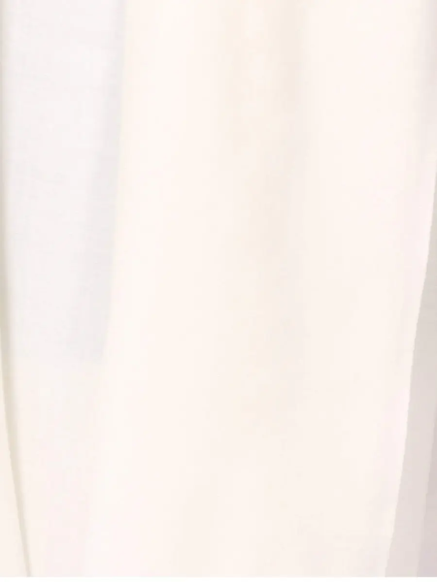 Pashtush Men's Blended Wool Ring Shawlweight Shawl 138 x 274 cm White | Soft Australian Merino Wool - view 5