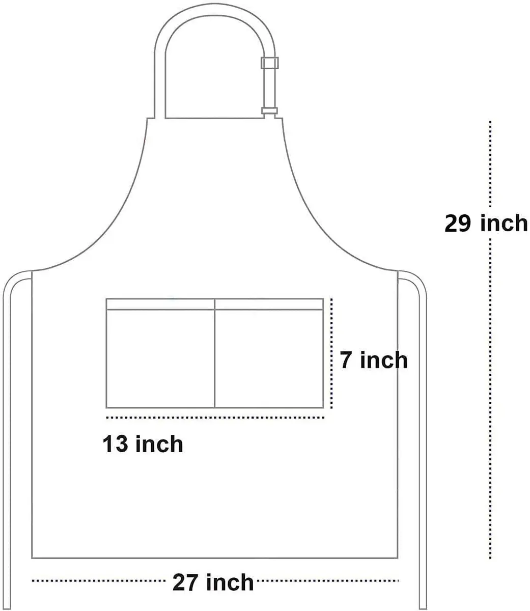AFUN Kitchen Cooking Apron, 2 Pack Chef Aprons for Women with Pockets (Black&Black) | Durable Cotton Blend, Adjustable Fit - view 6