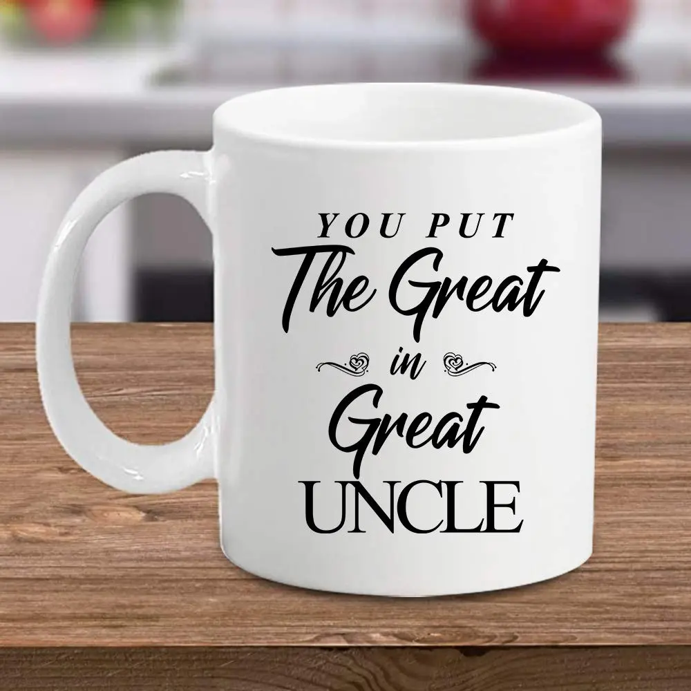 M&P Shop Inc. You Put The Great In Great Uncle Coffee Mug 11 oz | Funny Novelty Gift for Christmas & Birthdays - view 3