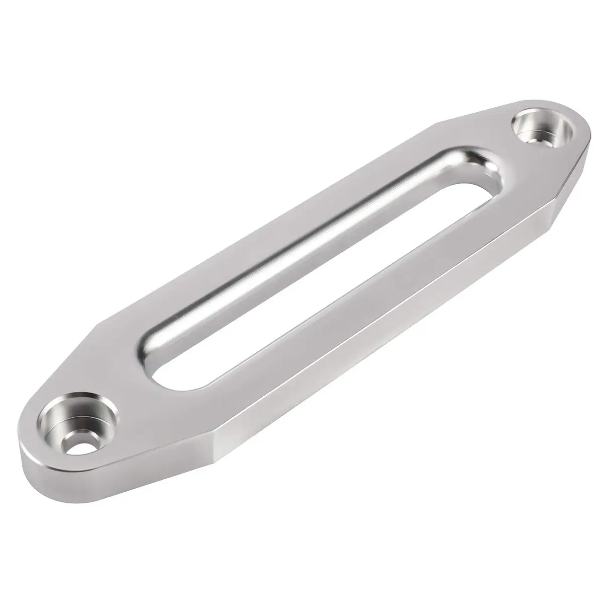 YaeKoo 10" Billet Aluminum Hawse Fairlead Load Capacity 8K-15K LBs | Synthetic Rope Compatible, Silver - view 8