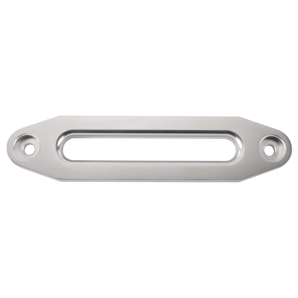 YaeKoo 10" Billet Aluminum Hawse Fairlead Load Capacity 8K-15K LBs | Synthetic Rope Compatible, Silver - view 4