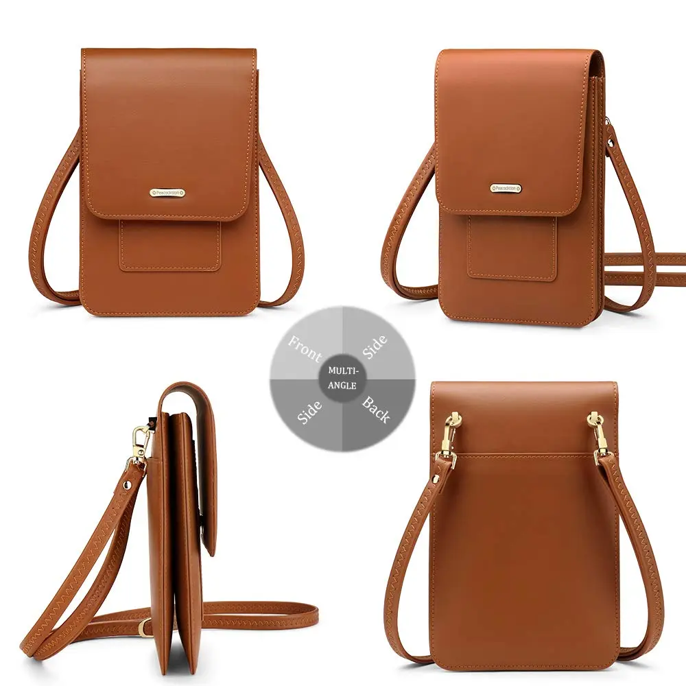 Peacocktion Small Crossbody Bag for Women | RFID Travel Cell Phone Wallet Purse with Card Slots - view 6