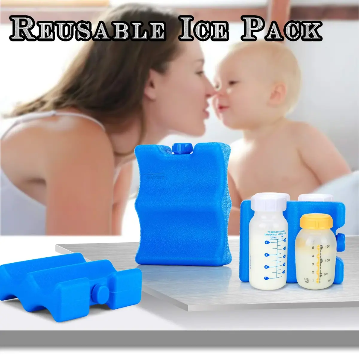 Teamoy Breastmilk Ice Pack (Pack of 2), Small | BPA-Free Baby Product for Working Moms - view 6
