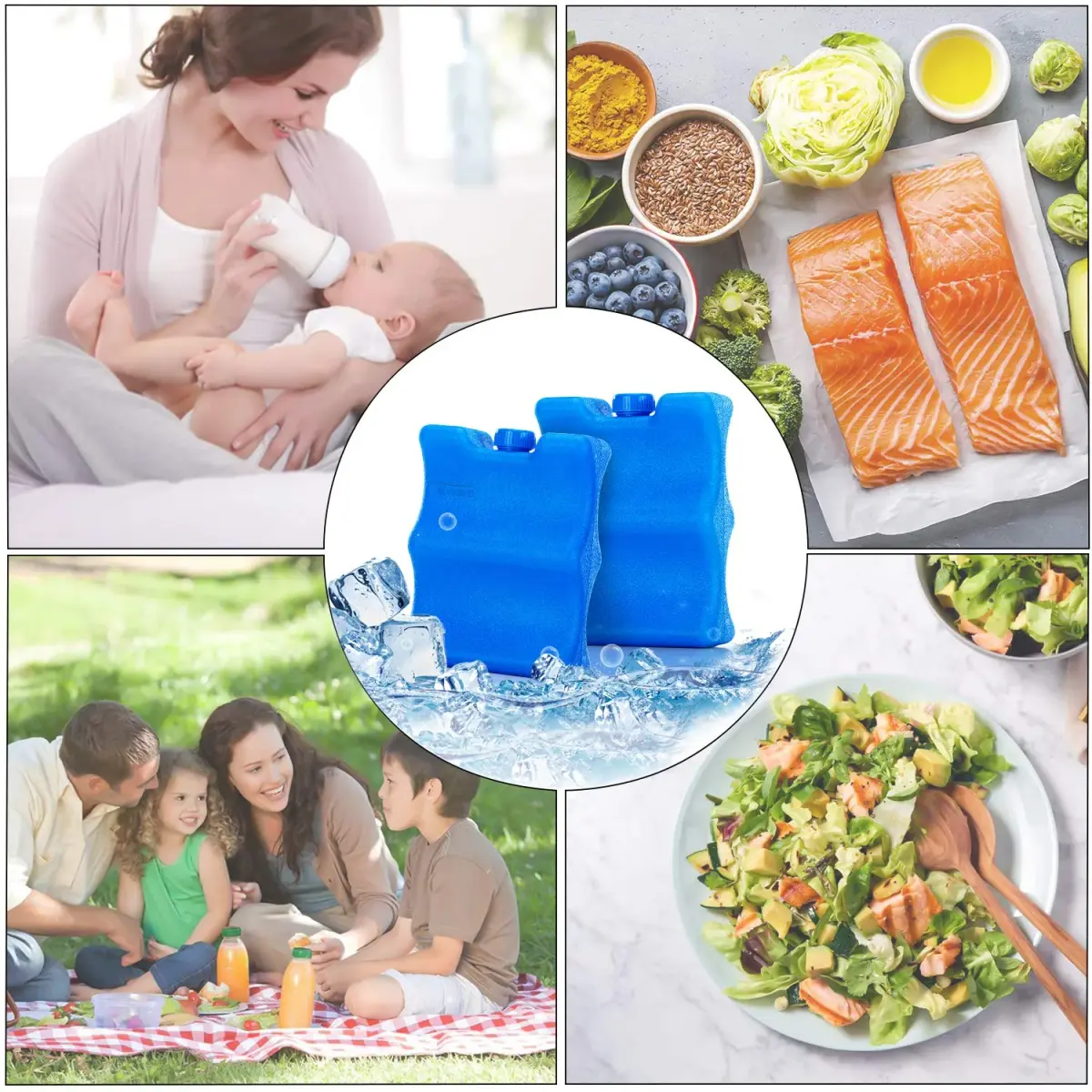 Teamoy Breastmilk Ice Pack (Pack of 2), Small | BPA-Free Baby Product for Working Moms - view 7