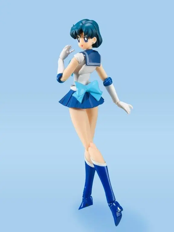 Tamashii Nations Sailor Mercury Action Figure | Animation Color Edition, 4.70⭐, 1125 reviews, 222g, Polyvinyl chloride, Unisex, Toy figure for Sailor Moon fans - view 7