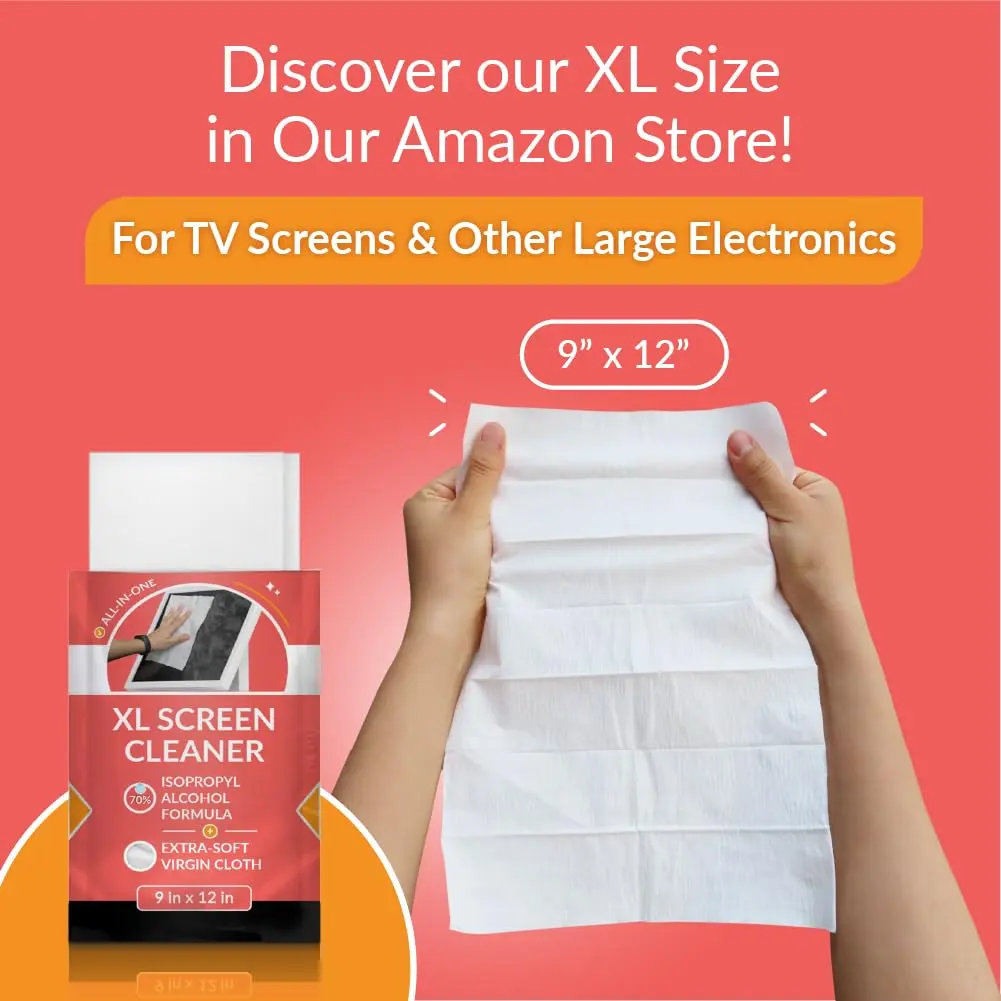 iCloth 70% Isopropyl Alcohol Screen & Electronics Wipes, 50 Count | Streak-Free, Fast-Drying, Lint-Free - view 8