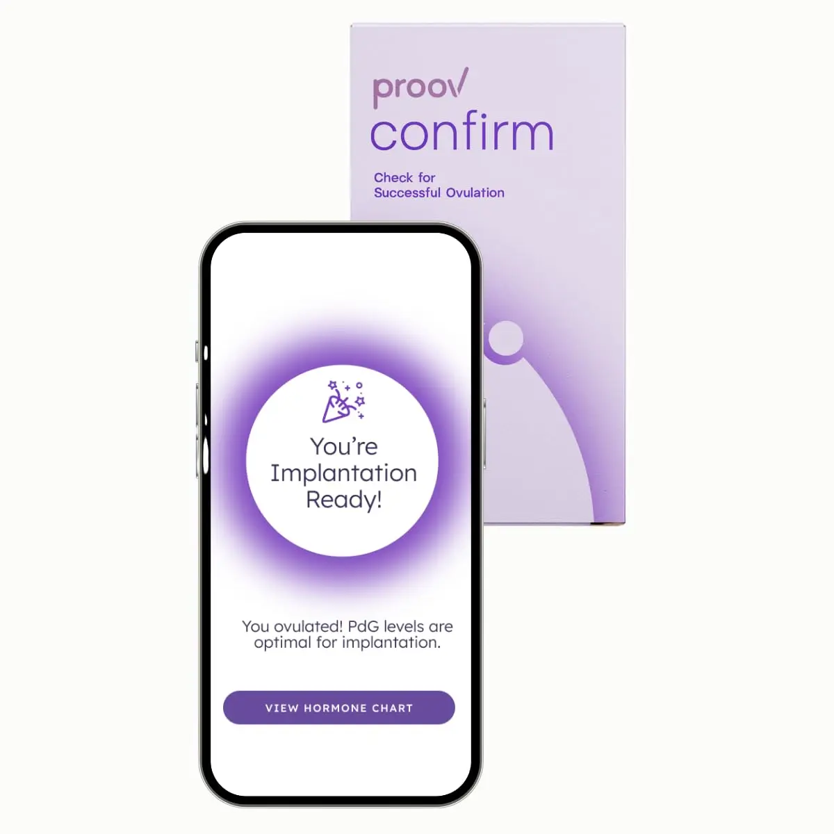 Proov Confirm PdG Implantation Test - Progesterone Scoring System - 1 Kit | At-Home Fertility Confirmation - main product image