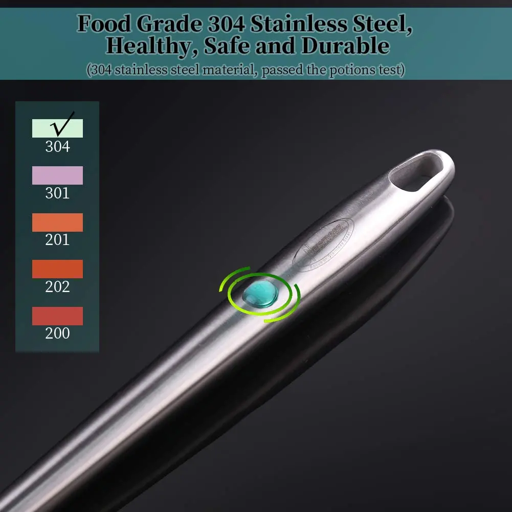 Newness Focus on Stainless Steel Skimmer Slotted Spoon 42.6cm | Rustproof, Durable, Ergonomic Handle - view 9