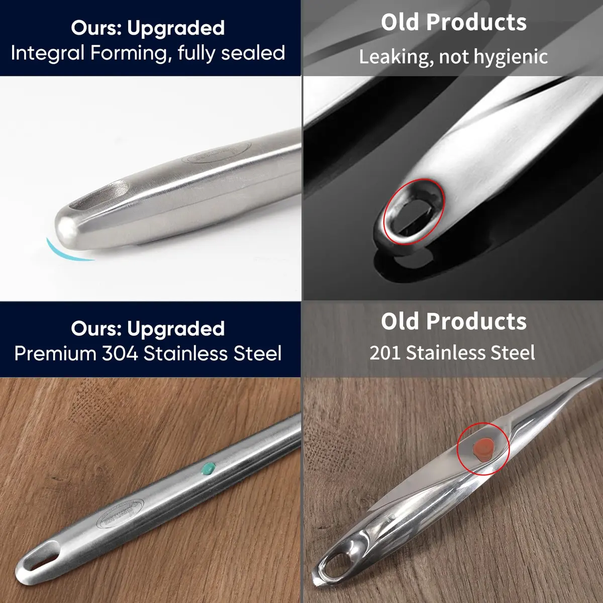 Newness Focus on Stainless Steel Skimmer Slotted Spoon 42.6cm | Rustproof, Durable, Ergonomic Handle - view 2