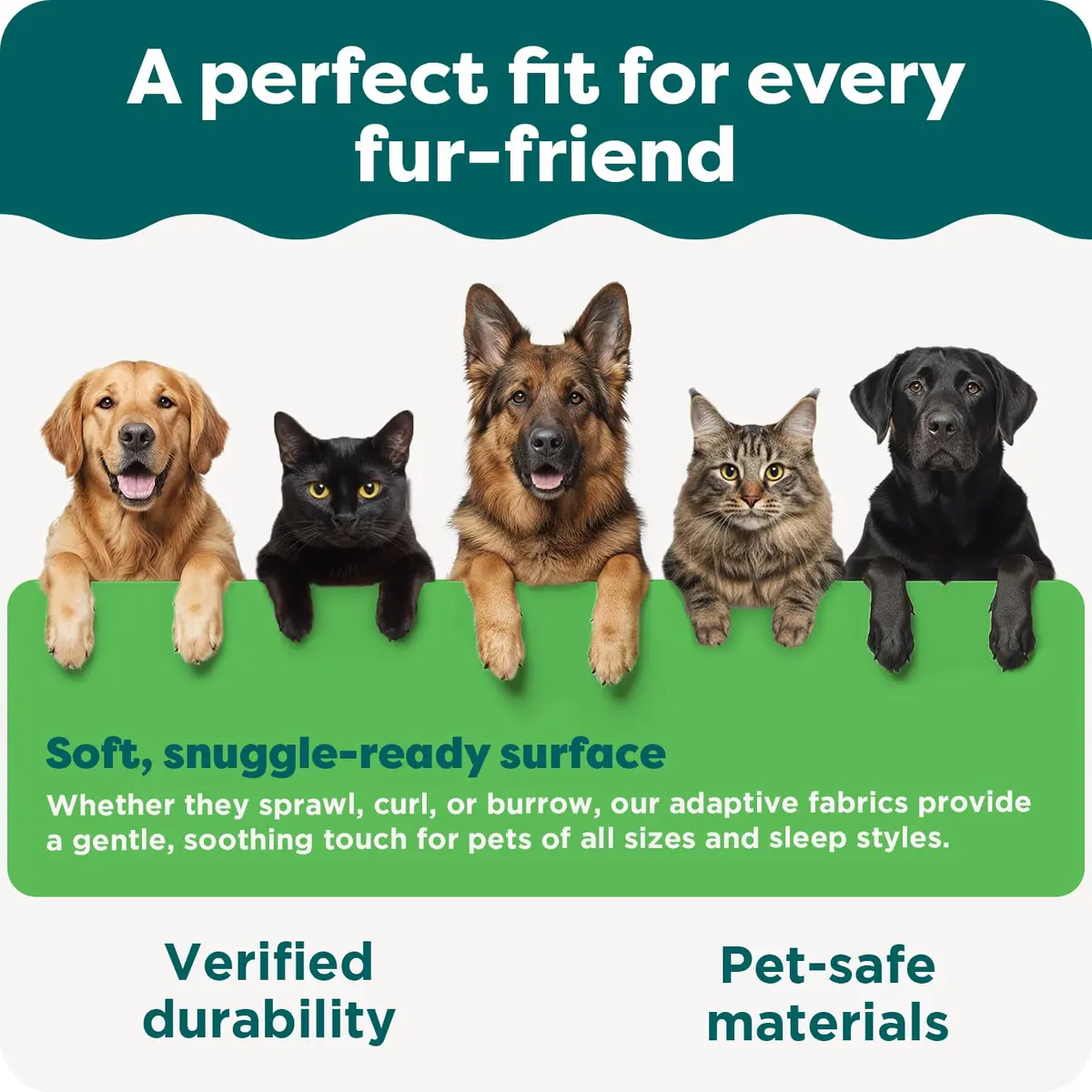 Furhaven Orthopedic Dog Bed for Large Dogs 95 lbs | Supportive Plush & Velvet Waves - view 8