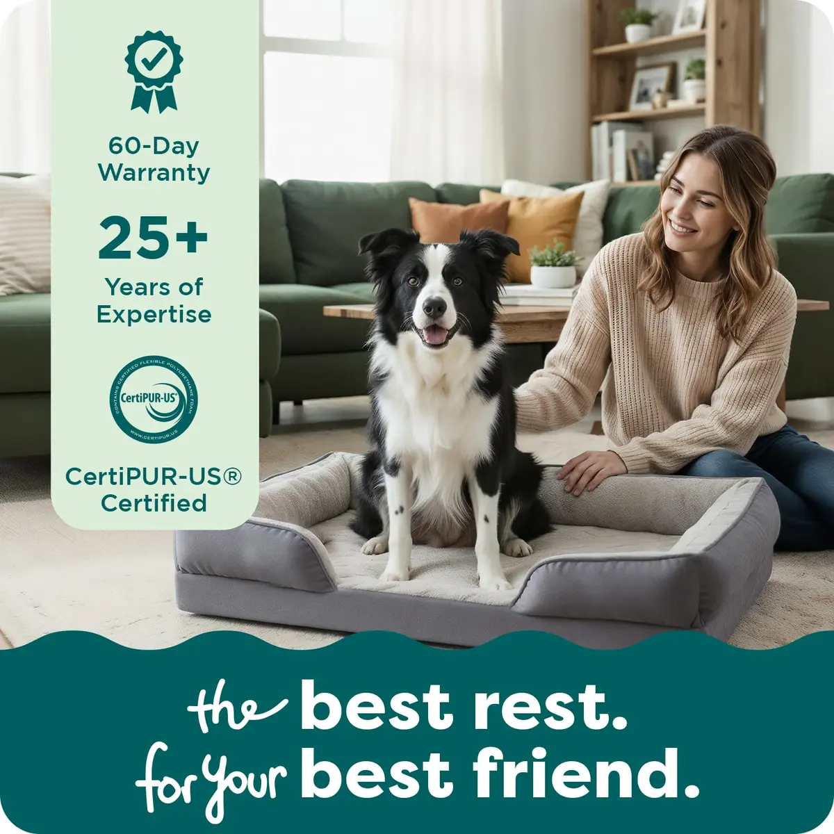Furhaven Cooling Gel Dog Bed for Large Dogs | Orthopedic Support & Washable Cover (70-120c) - view 9