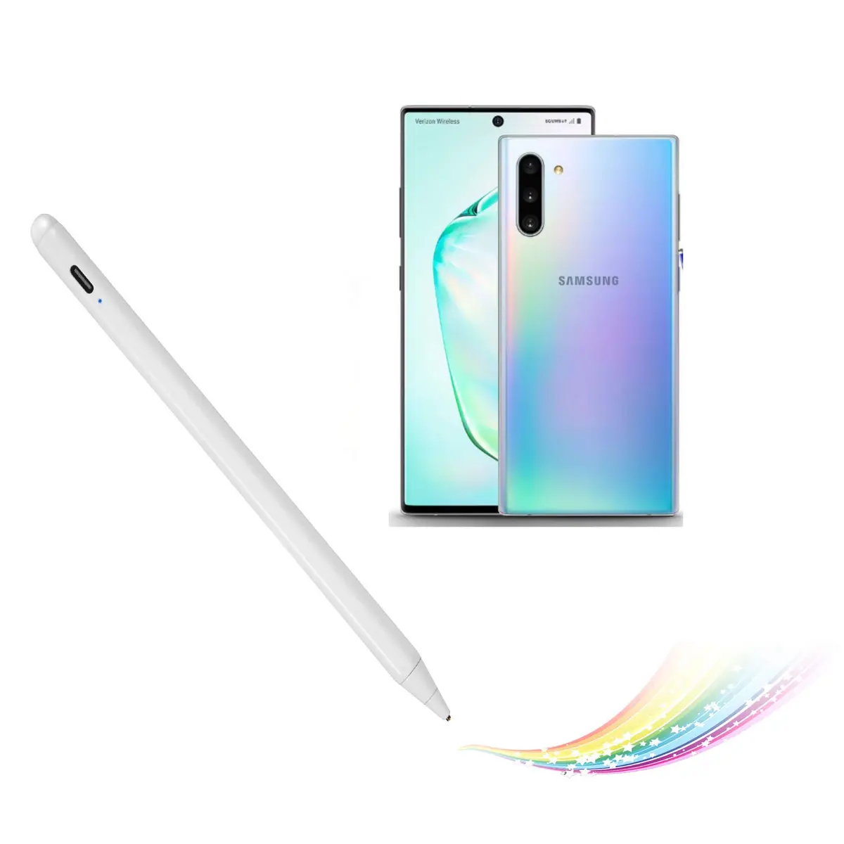 Bbata Chromebook Stylus Pen, 1.5mm Fine Tip, White | Precise Touch Control for Sketching & Note-Taking - main product image