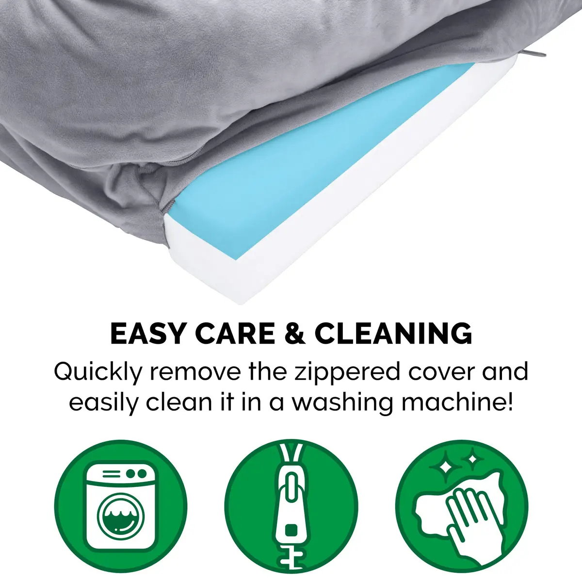 Furhaven Cooling Gel Dog Bed for Medium/Small Dogs | Plush & Velvet Waves, Removable Cover, Supports Up to 35 lbs - view 7