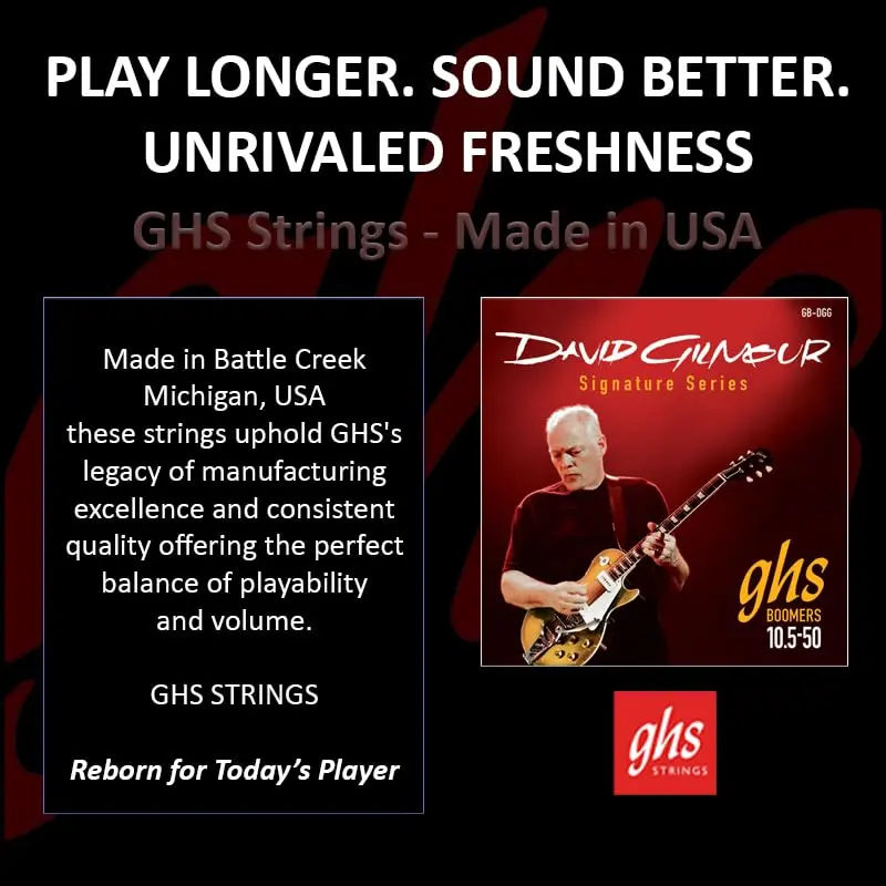 GHS Strings David Gilmour Signature RED Electric Guitar Strings .010 1/2 - .050 | Classic Rock Tone - view 11