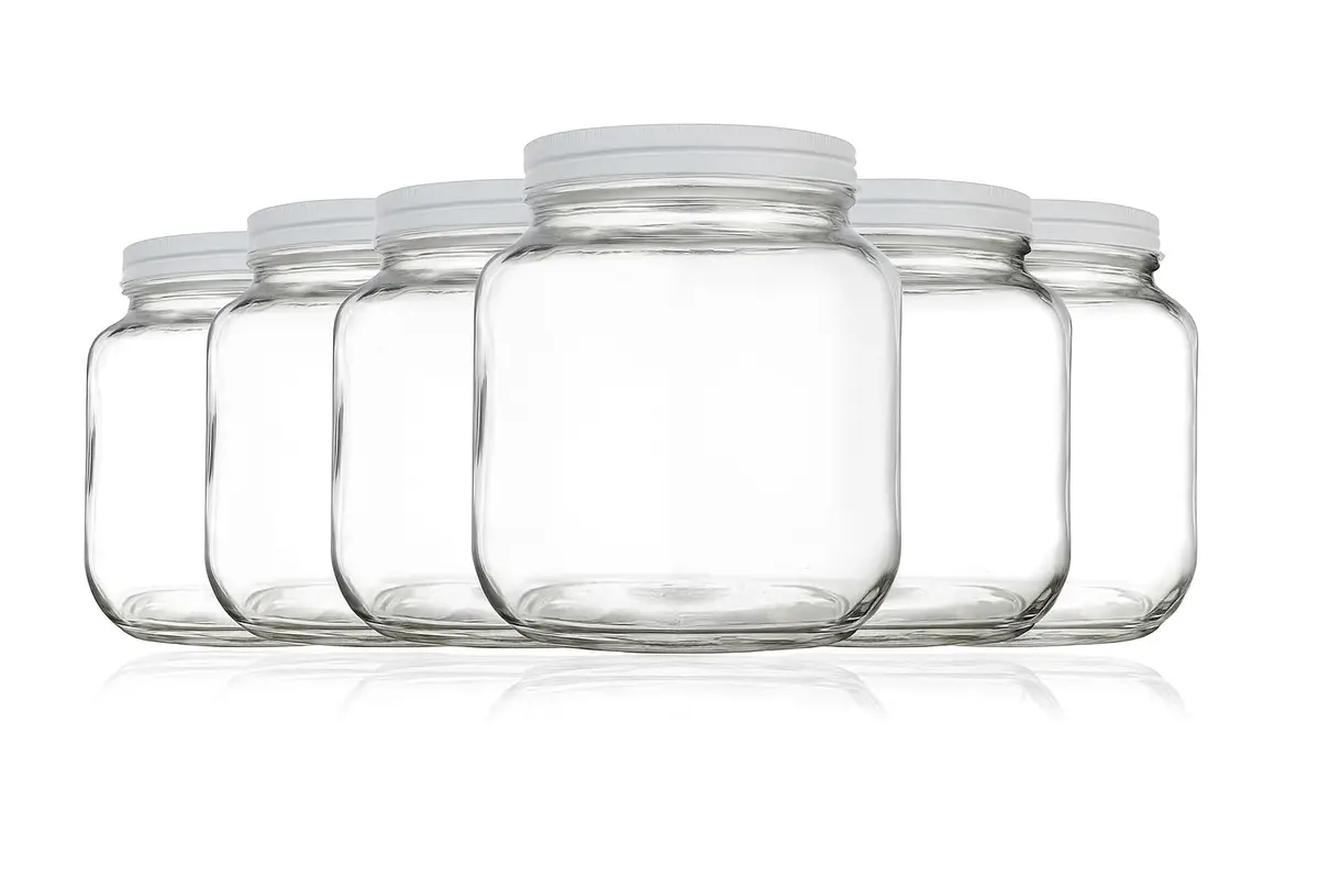 kitchentoolz Half Gallon Glass Mason Jar Wide Mouth | Fermentation & Storage in USA - main product image