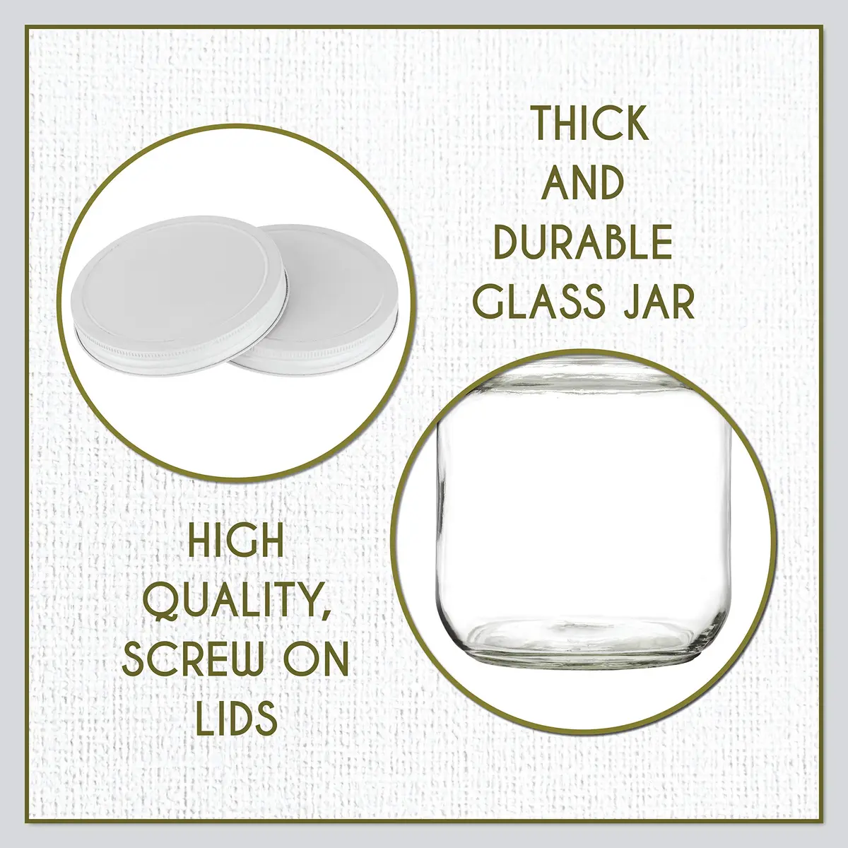 kitchentoolz Half Gallon Glass Mason Jar Wide Mouth | Fermentation & Storage in USA - view 8