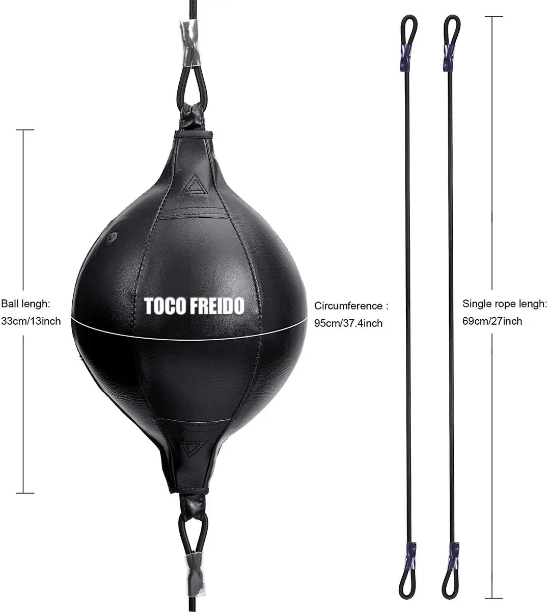 TOCO FREIDO PU Leather Double End Punching Ball 20cm (7.87") | MMA Boxing Training Agility - view 5