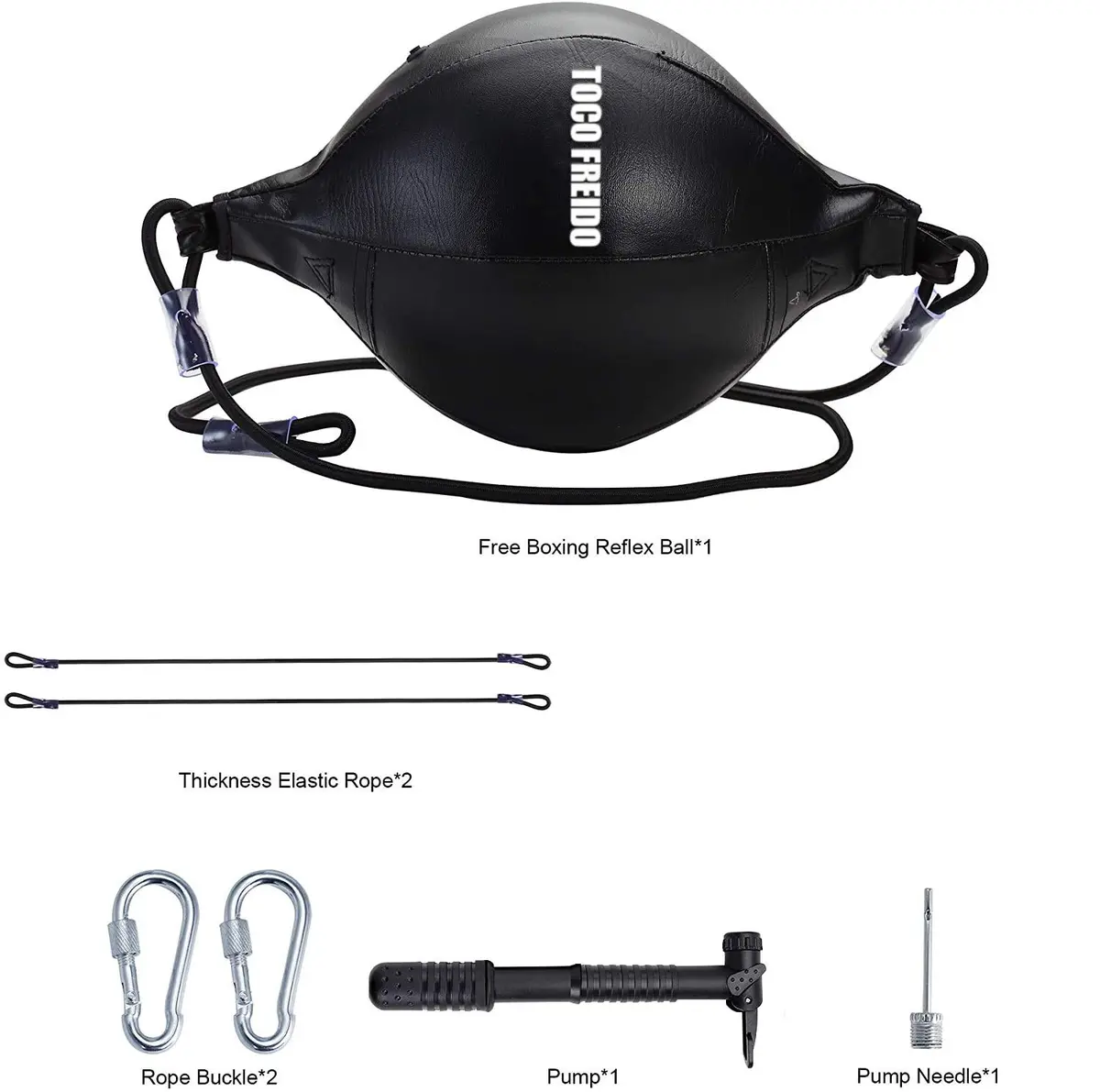 TOCO FREIDO PU Leather Double End Punching Ball 20cm (7.87") | MMA Boxing Training Agility - view 7