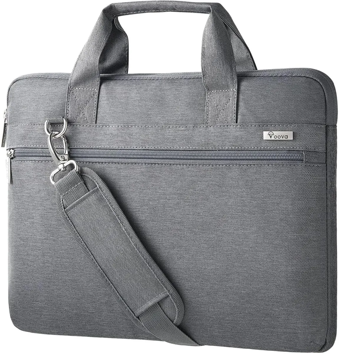 Voova 17.3-17 Inch Laptop Bag, Grey | Water-Resistant, Padded Shoulder Bag for Laptops up to 17.3" | 13L Capacity - main product image