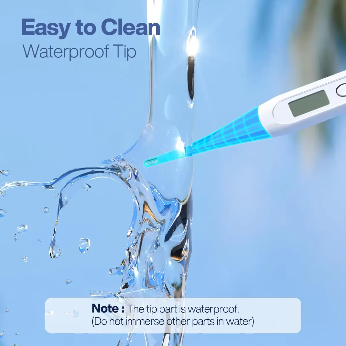 Boncare Digital Oral Thermometer for Adults & Kids, Light Blue | Fast & Accurate 10-Second Reading - view 5