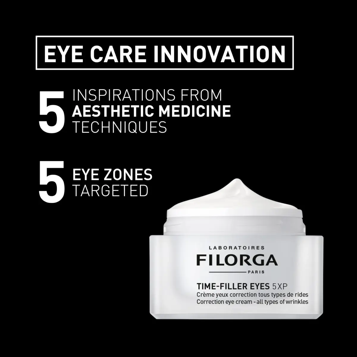 Filorga Time-Filler Eyes 5-XP Anti Aging Eye Cream 15ml (0.5 Fl Oz) | Minimizes Wrinkles & Dark Circles - view 3