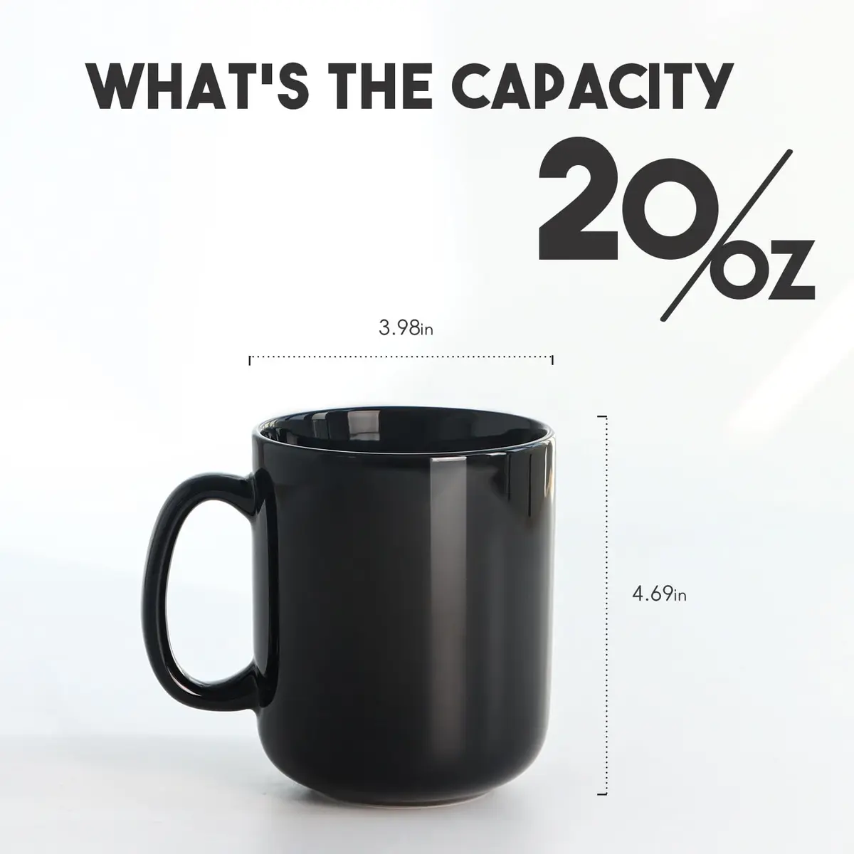 harebe 20 OZ Large Coffee Mug | Big Capacity Ceramic Tea Cup for Office & Home - view 2