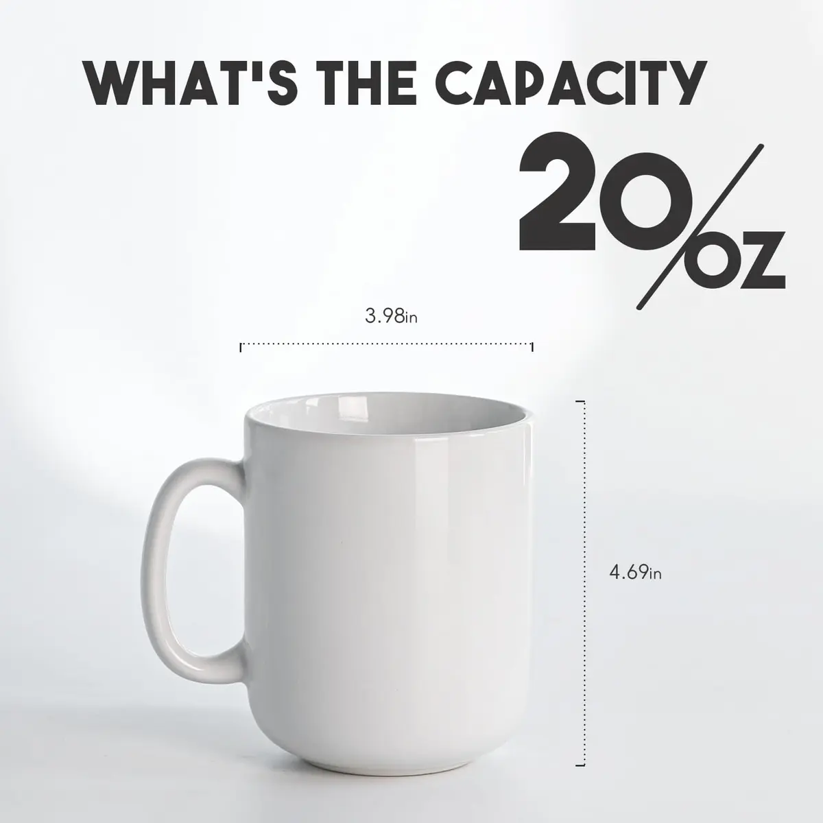 harebe 20 OZ Large Coffee Mug | Big Capacity Ceramic Tea Cup for Office & Home - view 2