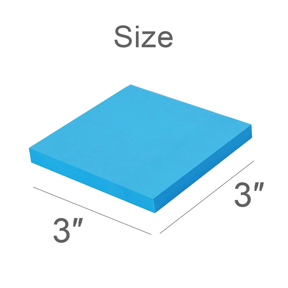 Vanpad Super Sticky Notes 3x3 Inches (48 Pads, 3936 Sheets) | Bright Colors for Office & Home - view 2