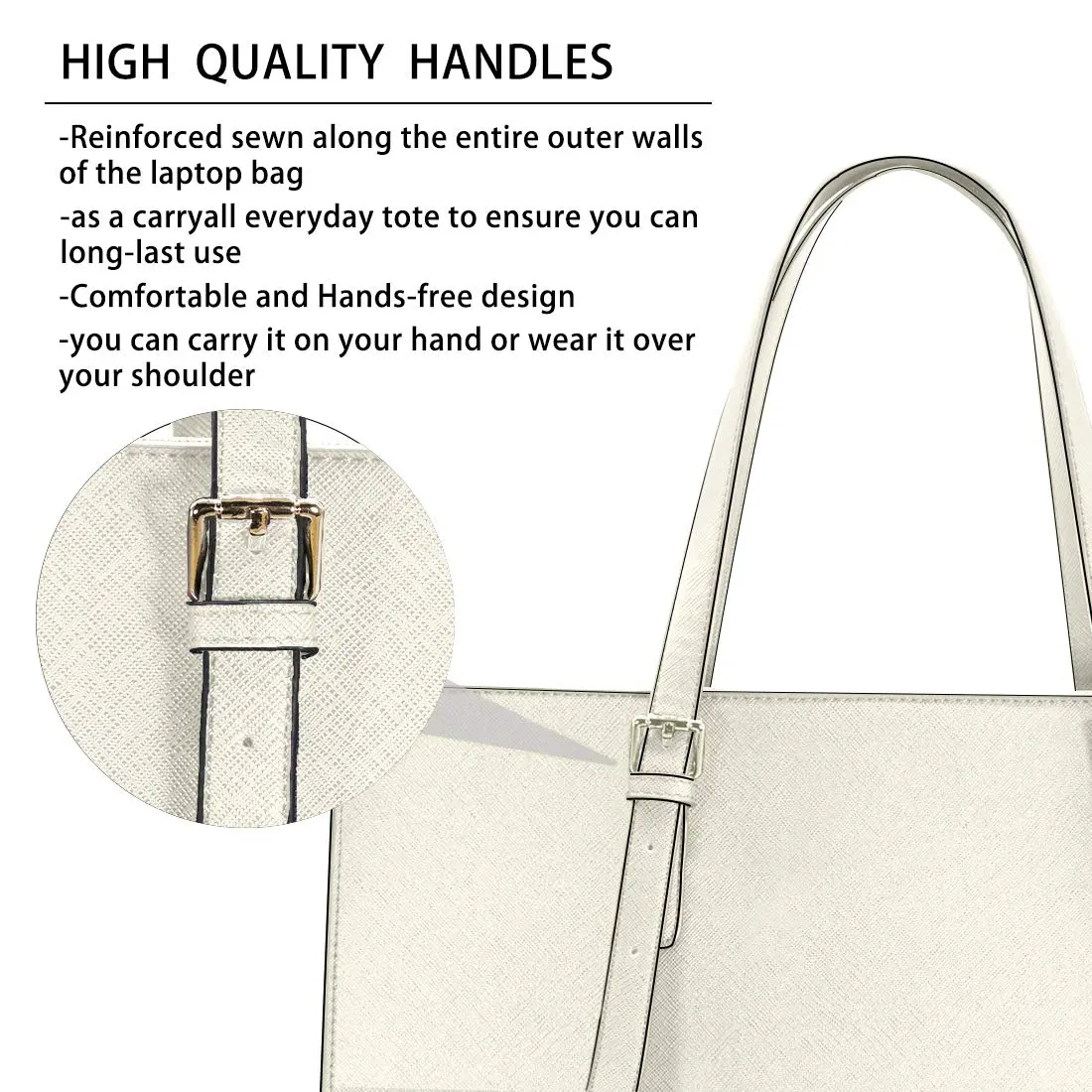 NUBILY Laptop Bag for Women Waterproof Lightweight 15.6 Inch | Professional Office Work Bag - view 5