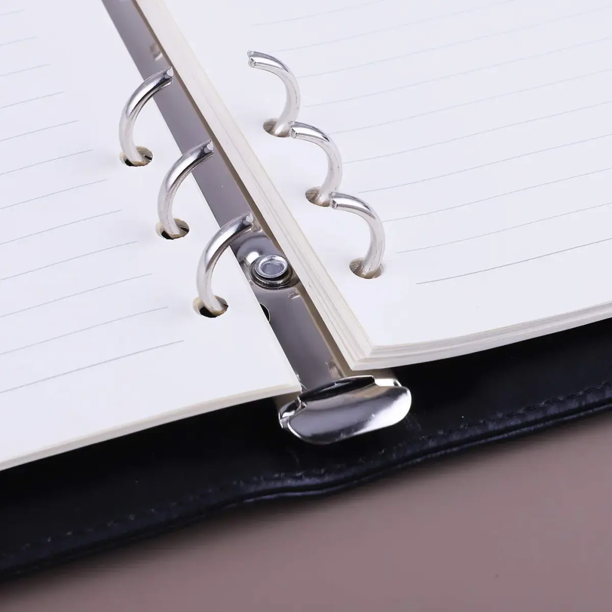Antner A5 Binder 6 Ring Refillable Notebook Planner Cover Black | Holds 80-100 Sheets - view 7
