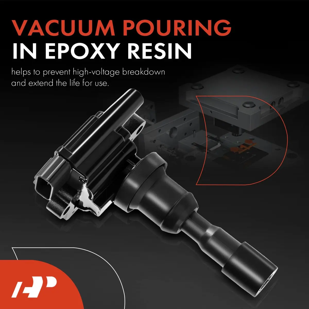 A-Premium Ignition Coil Packs for Mitsubishi Lancer 2.0L Turbocharged 2004-2005 | Set of 2 - view 3