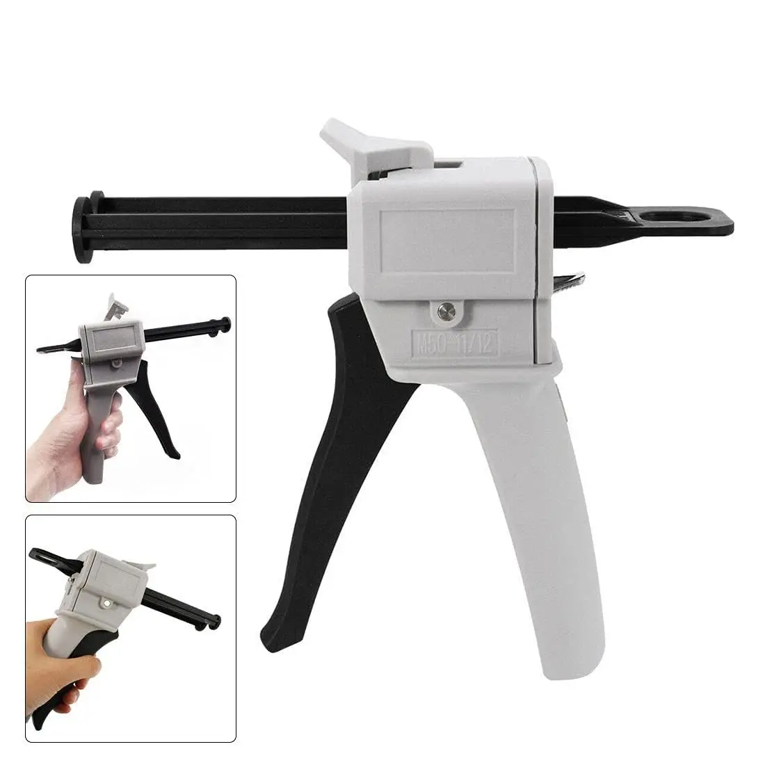 HUIKANGSHENG 50ml Dual Cartridge Dispenser Gun | 1:1/2:1 Ratio Epoxy Adhesive Applicator - view 6