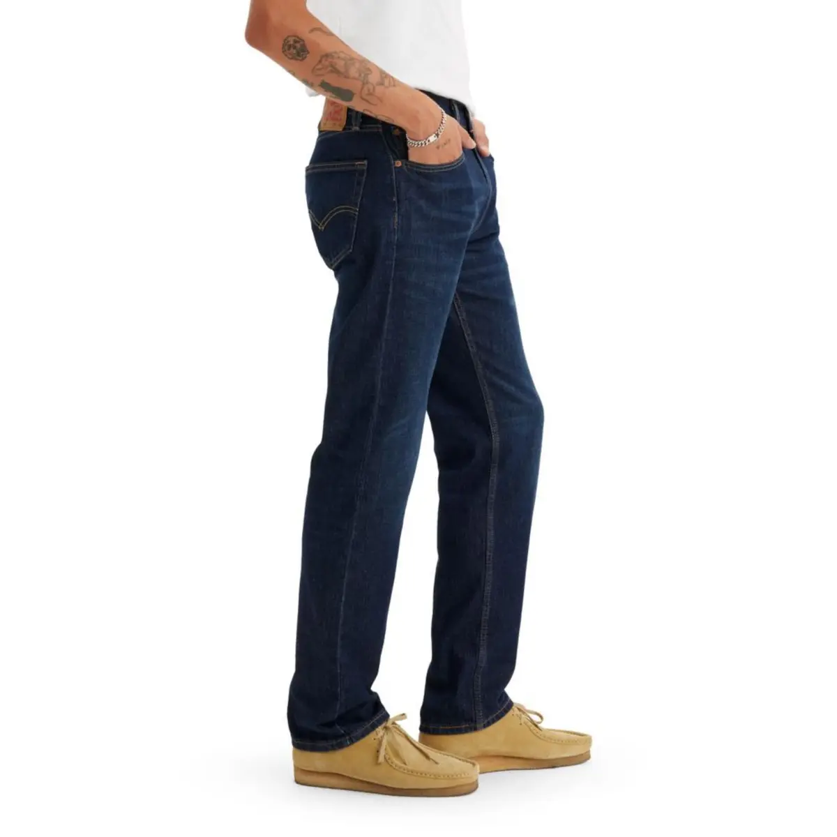 Levi's Men's 505 Regular Fit Jeans | Classic Straight Leg, Cotton Blend, Mid Rise, 33W x 30L - view 3