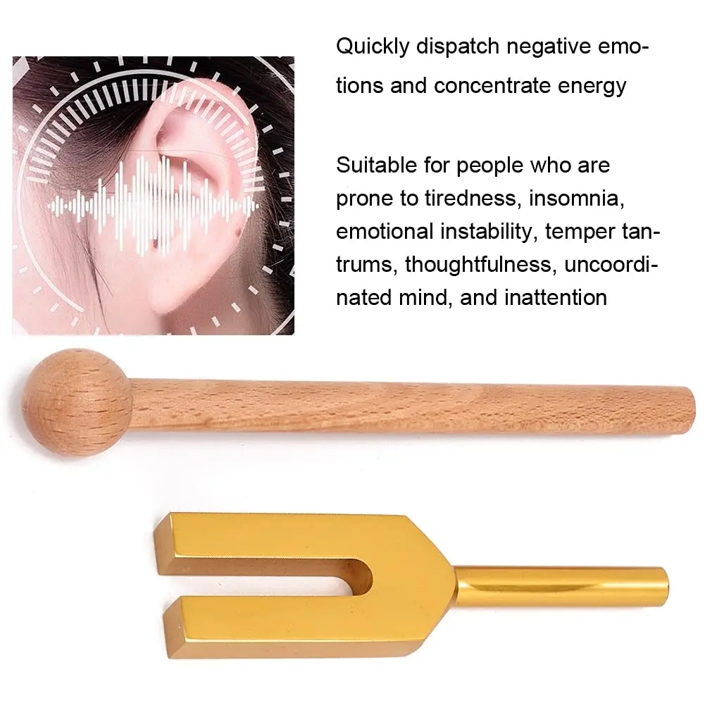 HURRISE 4096Hz Tuning Fork with Hammer and Bag | Meditation, Sound Healing, and Stress Relief - view 9