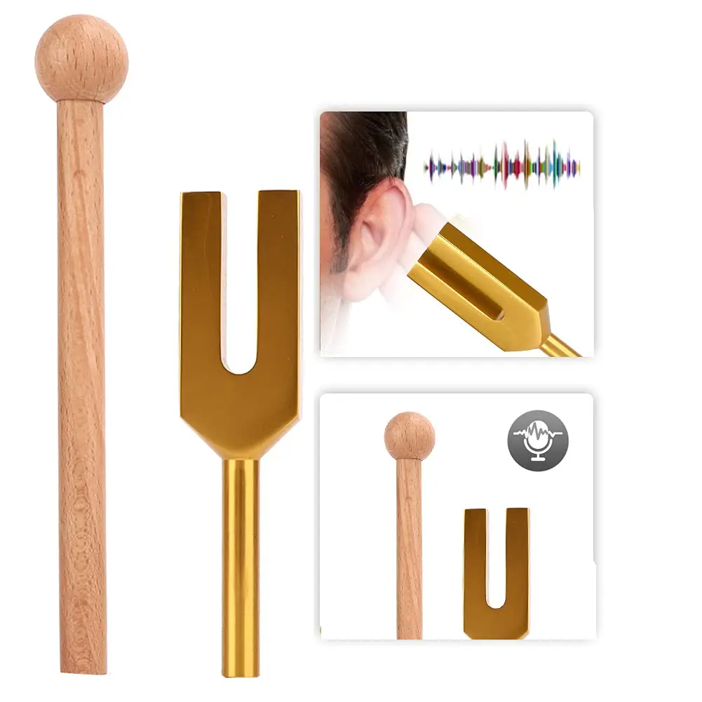 HURRISE 4096Hz Tuning Fork with Hammer and Bag | Meditation, Sound Healing, and Stress Relief - view 4