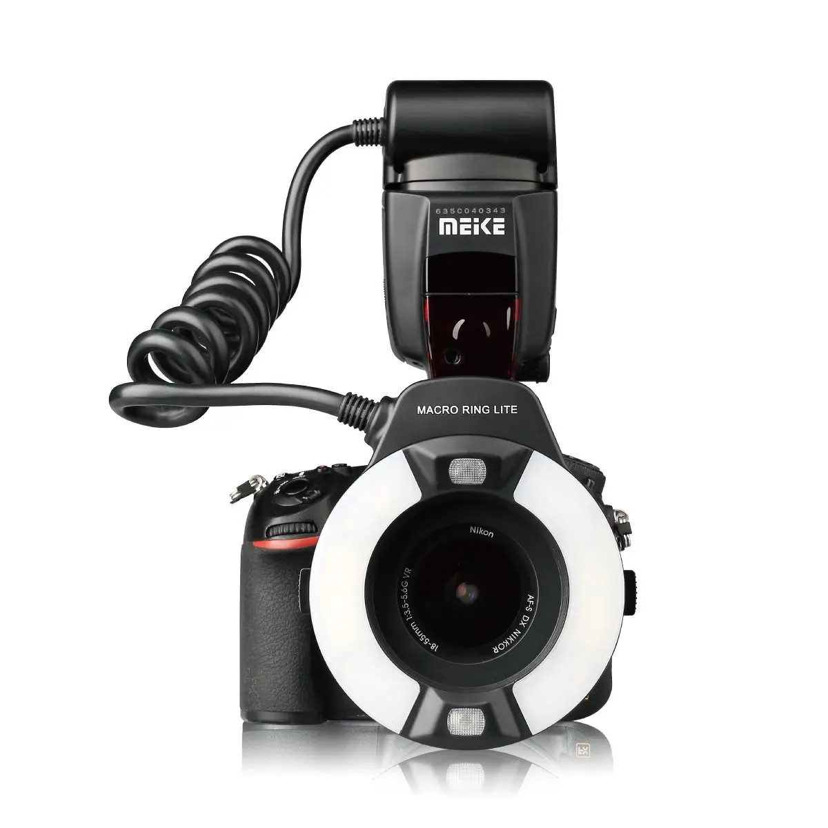 Meike MK-14EXT-N I-TTL Macro Ring Flash for Nikon DSLR Cameras | 14 Guide No. | Natural Light Approach - main product image