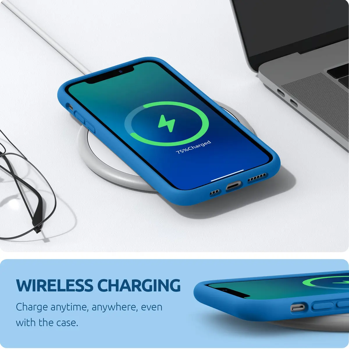 SURPHY Compatible with iPhone 11 Pro Case 5.8 inches | Thickened Liquid Silicone with Microfiber Lining - view 5