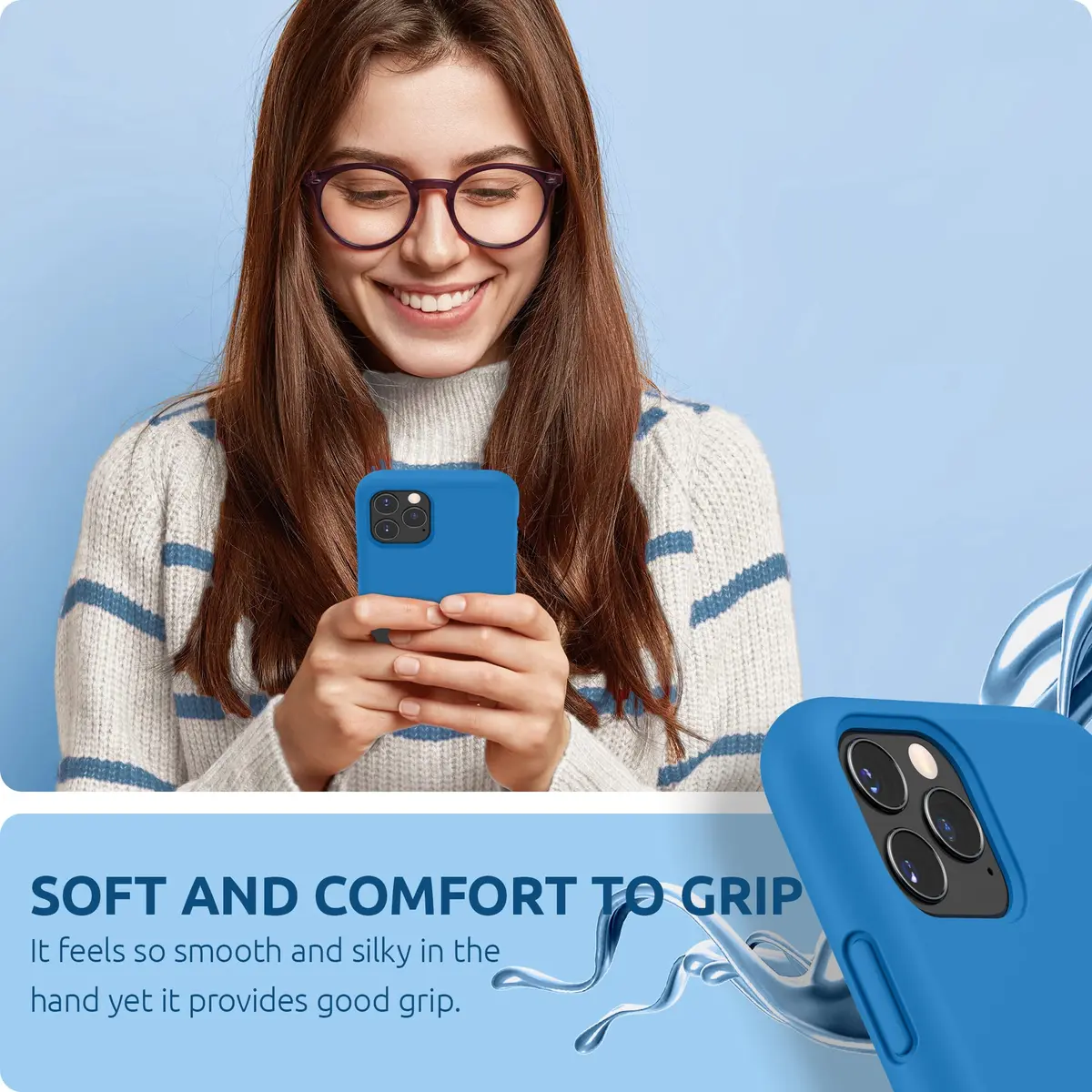 SURPHY Compatible with iPhone 11 Pro Case 5.8 inches | Thickened Liquid Silicone with Microfiber Lining - view 6